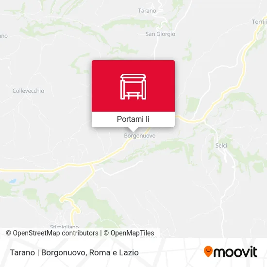 Mappa Tarano | Borgonuovo