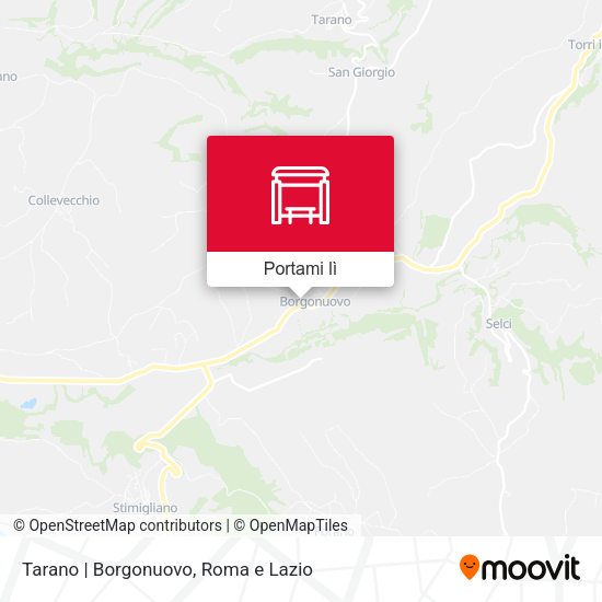 Mappa Tarano | Borgonuovo