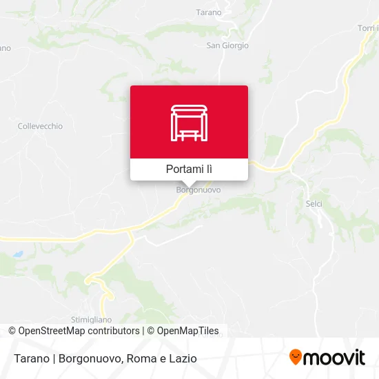Mappa Tarano | Borgonuovo