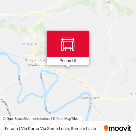 Mappa Forano | Via Roma Via Santa Lucia