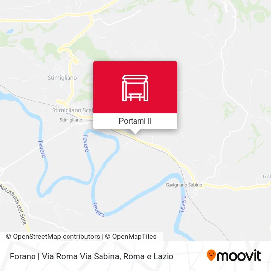 Mappa Forano | Via Roma Via Sabina