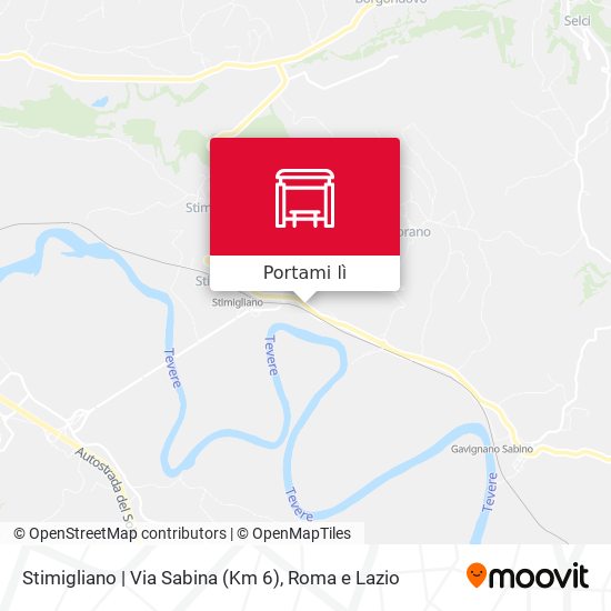 Mappa Stimigliano | Via Sabina (Km 6)
