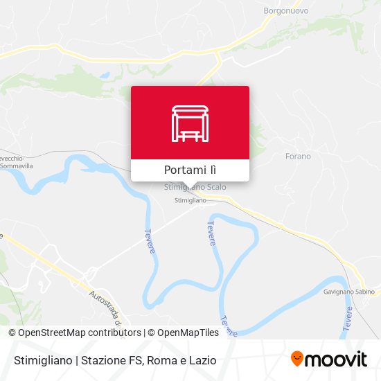 Mappa Stimigliano | Stazione FS