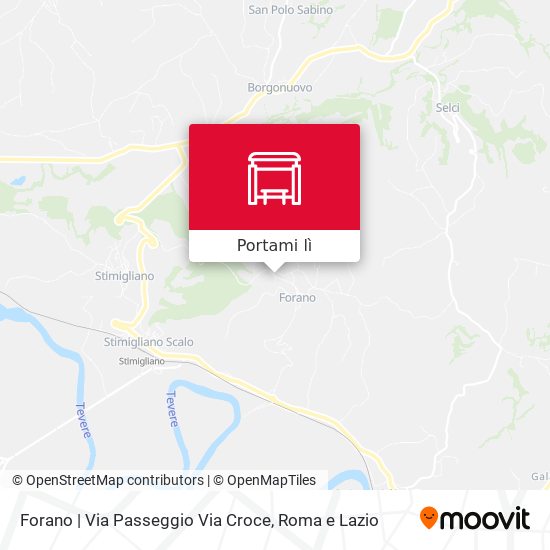 Mappa Forano | Via Passeggio Via Croce