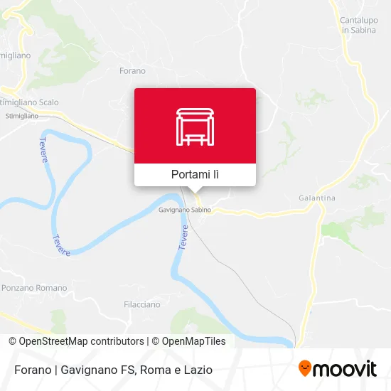 Mappa Forano | Gavignano FS