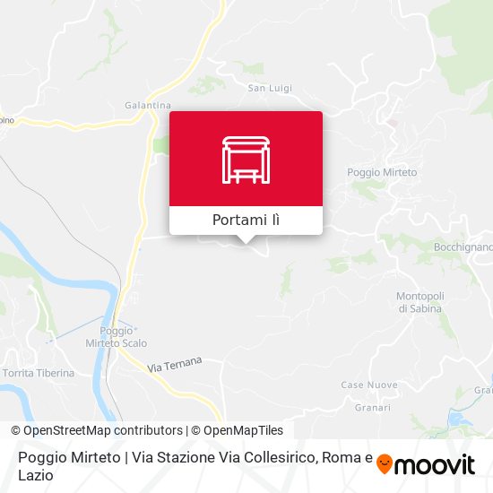 Mappa Poggio Mirteto | Via Stazione Via Collesirico