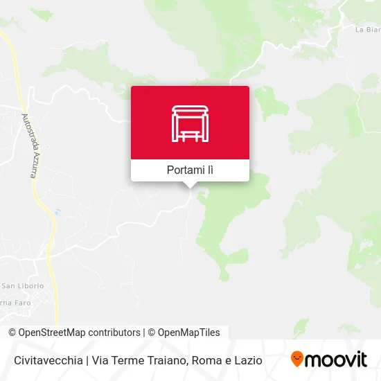 Mappa Civitavecchia | Via Terme Traiano