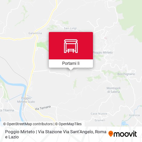 Mappa Poggio Mirteto | Via Stazione Via Sant'Angelo