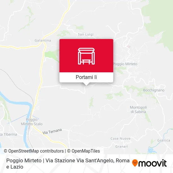 Mappa Poggio Mirteto | Via Stazione Via Sant'Angelo
