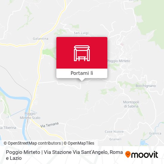 Mappa Poggio Mirteto | Via Stazione Via Sant'Angelo