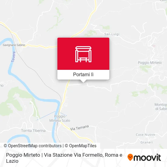 Mappa Poggio Mirteto | Via Stazione Via Formello