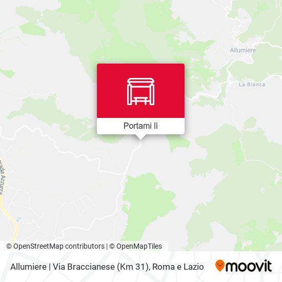 Mappa Allumiere | Via Braccianese (Km 31)