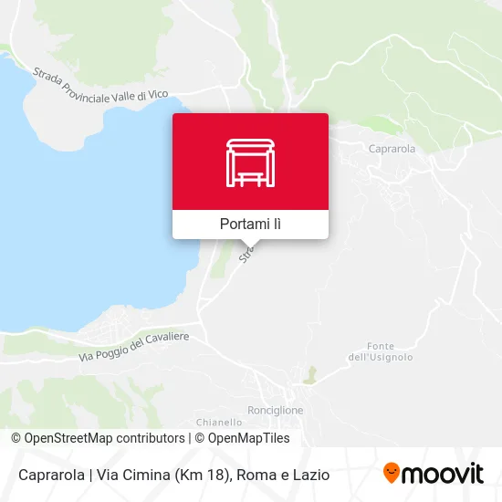 Mappa Caprarola | Via Cimina (Km 18)
