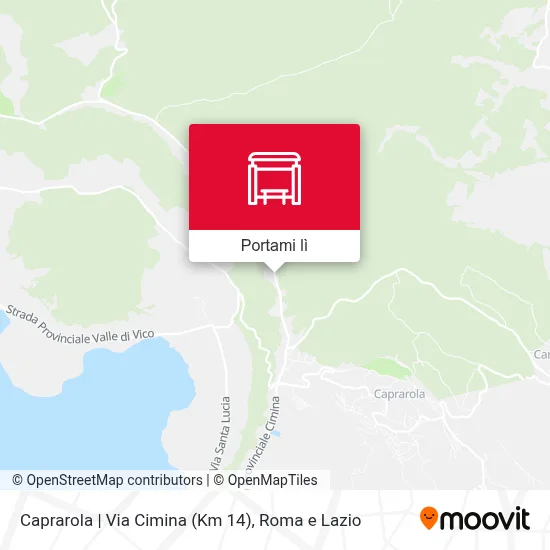 Mappa Caprarola | Via Cimina (Km 14)