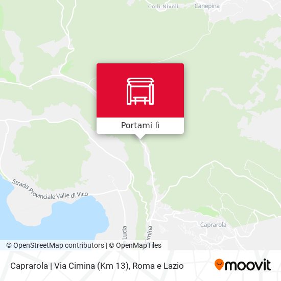 Mappa Caprarola | Via Cimina (Km 13)