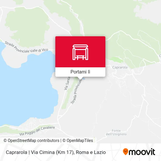 Mappa Caprarola | Via Cimina (Km 17)