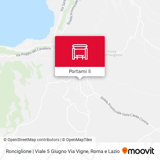 Mappa Ronciglione | Viale 5 Giugno Via Vigne