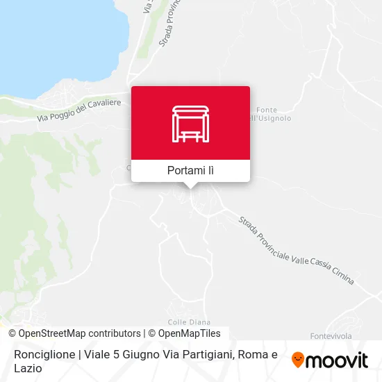 Mappa Ronciglione | Viale 5 Giugno Via Partigiani