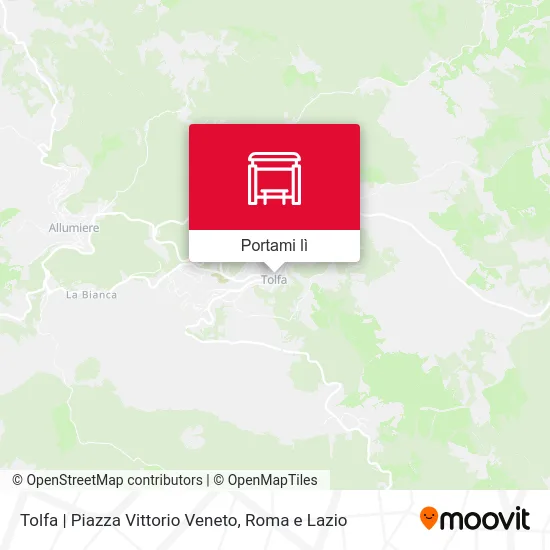 Mappa Tolfa | Piazza Vittorio Veneto
