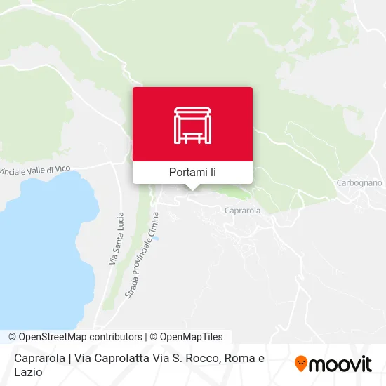 Mappa Caprarola | Via Caprolatta Via S. Rocco