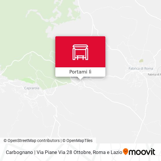 Mappa Carbognano | Via Piane Via 28 Ottobre