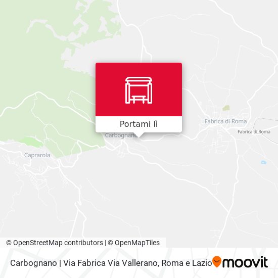 Mappa Carbognano | Via Fabrica Via Vallerano
