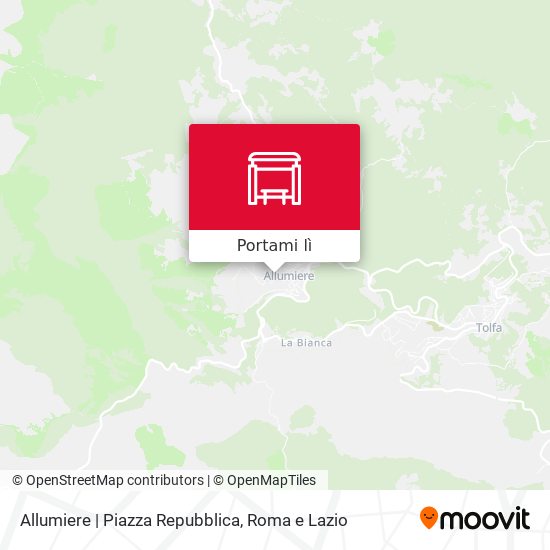 Mappa Allumiere | Piazza Repubblica