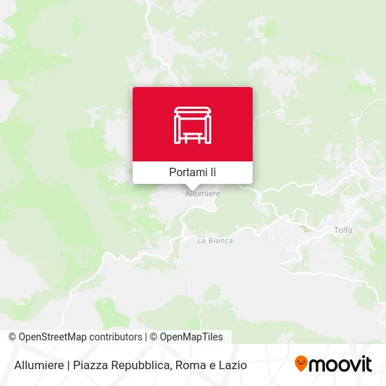 Mappa Allumiere | Piazza Repubblica