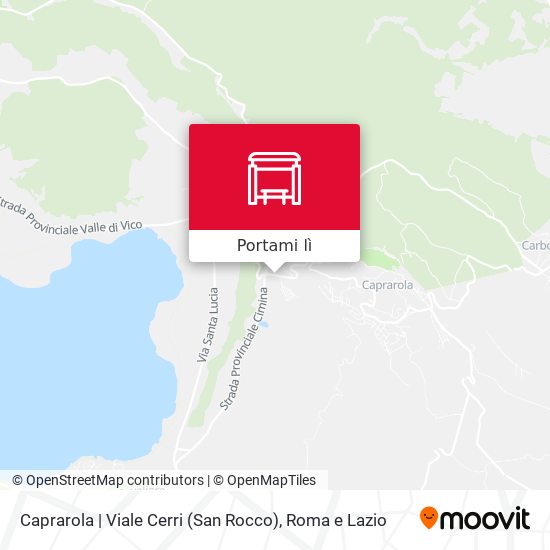 Mappa Caprarola | Viale Cerri (San Rocco)