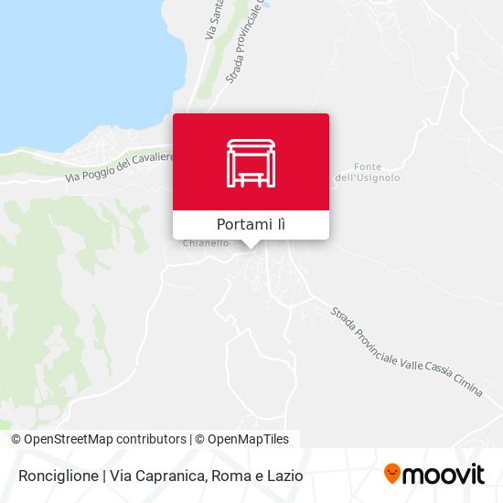 Mappa Ronciglione | Via Capranica