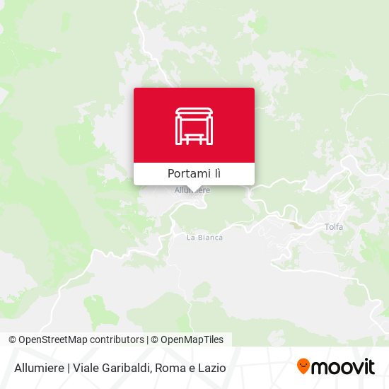 Mappa Allumiere | Viale Garibaldi