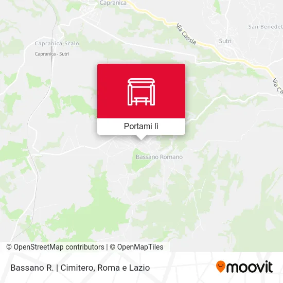 Mappa Bassano R. | Cimitero