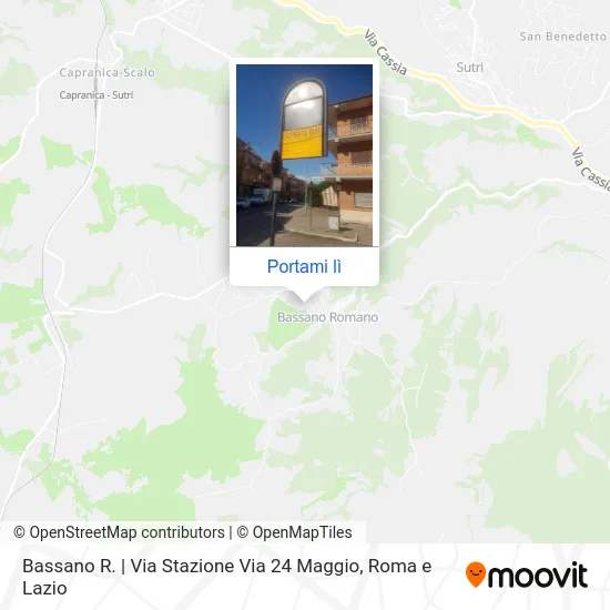 Mappa Bassano R. | Via Stazione Via 24 Maggio