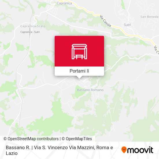 Mappa Bassano R. | Via S. Vincenzo Via Mazzini