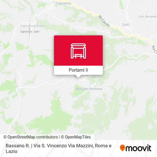Mappa Bassano R. | Via S. Vincenzo Via Mazzini