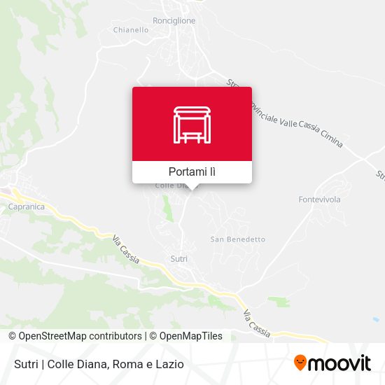 Mappa Sutri | Colle Diana