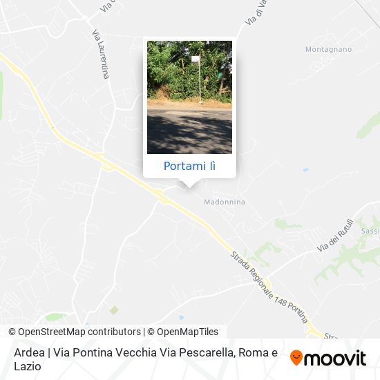 Mappa Ardea | Via Pontina Vecchia Via Pescarella