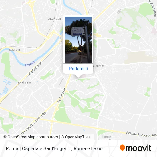 Mappa Roma | Ospedale Sant'Eugenio