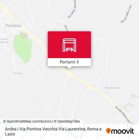 Mappa Ardea | Via Pontina Vecchia Via Laurentina