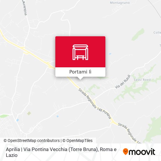 Mappa Aprilia | Via Pontina Vecchia (Torre Bruna)