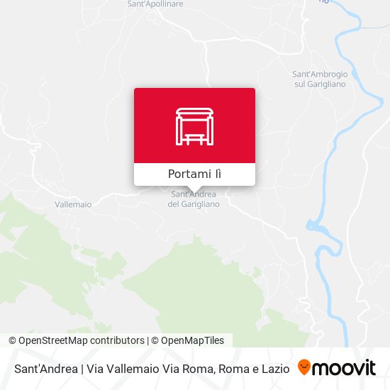 Mappa Sant'Andrea | Via Vallemaio Via Roma