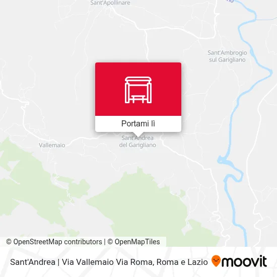Mappa Sant'Andrea | Via Vallemaio Via Roma