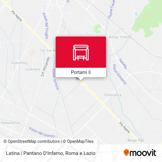 Mappa Latina | Pantano D'Inferno