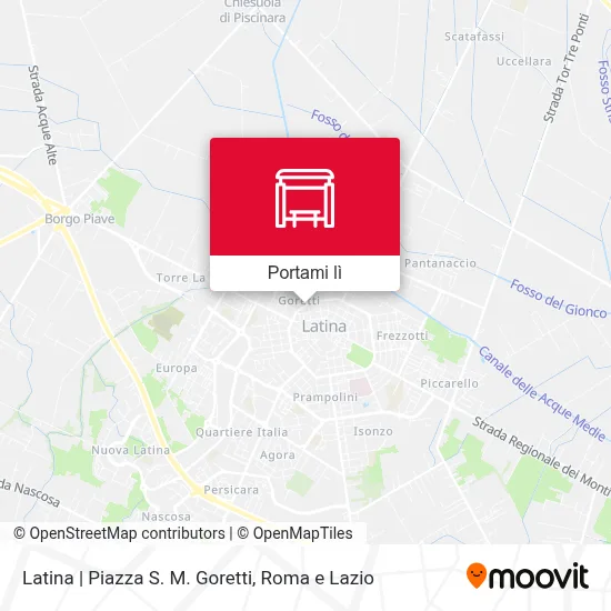 Mappa Latina | Piazza S. M. Goretti