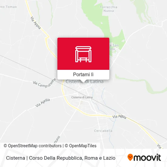 Mappa Cisterna | Corso Della Repubblica
