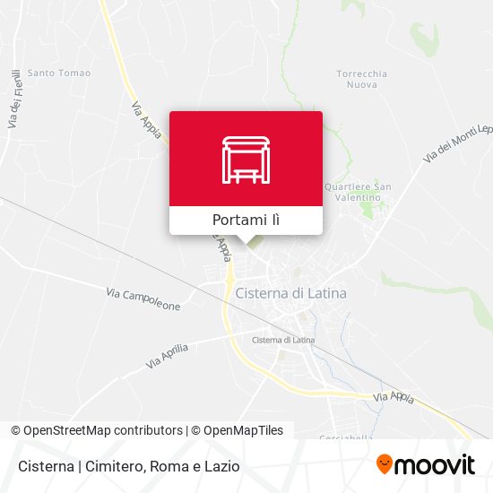 Mappa Cisterna | Cimitero