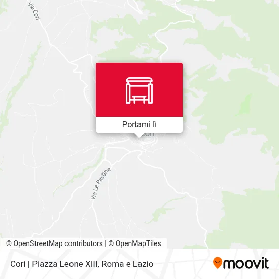 Mappa Cori | Piazza Leone XIII