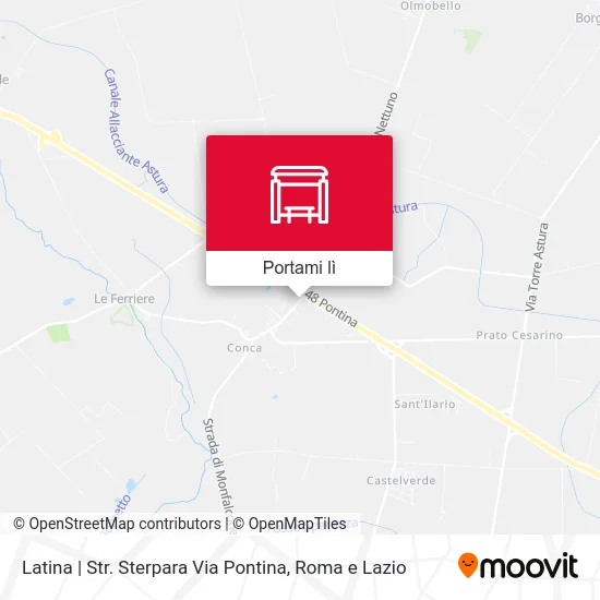 Mappa Latina | Str. Sterpara Via Pontina