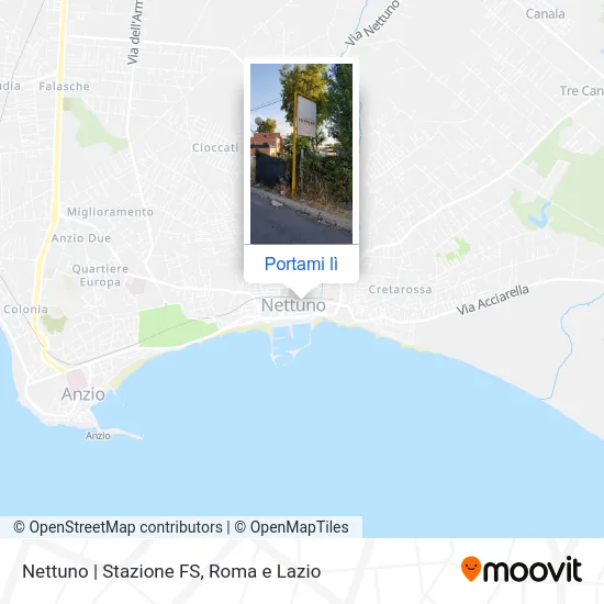 Mappa Nettuno | Stazione FS