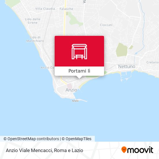 Mappa Anzio Viale Mencacci